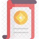 Scroll Parchment Papyrus Icon