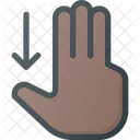 Scroll Down Finger Icon
