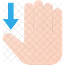 Scroll Down Hand Icon