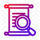 Scroll File Search Icon