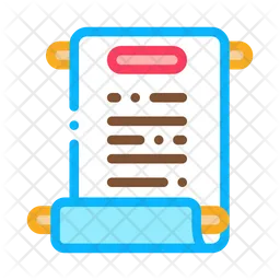 Scroll Paper  Icon