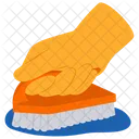 Scrubbing Cleaning Washing Icon