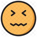 Scrunched Emoji Expression Icon