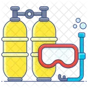 Snorkelling Snorkel Tube Dive Mask Icon