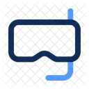 Scuba Diving Snorkeling Diving Mask Icon