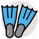 Scuba Fins Diving Flippers Diving Equipment Icon