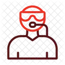 Scuba Diving Swimming Icon