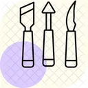 Sculpting Tool Minimal Outline Icon