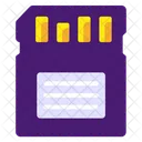 Memory Card Sd Card Microchip Icône