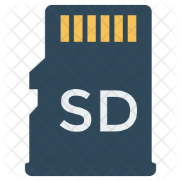 Sd card Icon of Flat style - Available in SVG, PNG, EPS, AI & Icon fonts