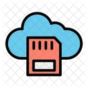 Sd Card Memory Cloud Computing Icon