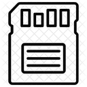 Speicherkarte SD Karte Mikrochip Symbol