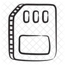 SD Karte Speicherkarte Mikrochip Symbol