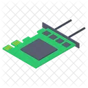 SD Kartenchip Speicherkarte Mikrochip Symbol