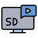 Sd Video Video Multimedia Icon