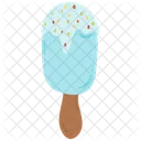 Derrite el helado azul  Icono