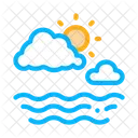 Sea Cloudy Weather Icon