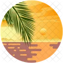 Sea Sun Beach Icon
