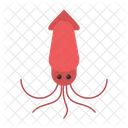 Animal Sea Squid Icon