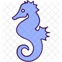 Sea Creature Hippocampus Seahorse Icon