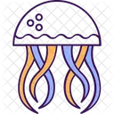 Sea Creature Plankton Jellyfish Icon