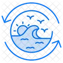 海のサイクル  アイコン