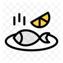 Sea Food Fish Lemon Icon