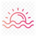 Sea Sun Sunset Icon