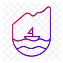 Sea Mountain Nature Icon