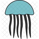 Sea Marine Jelly Aquatic Creature Icon