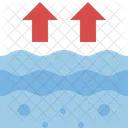 Sea Level Water Icon