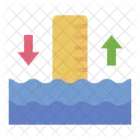 Sea Level Measurement Sea Icon