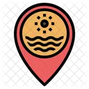 Sea Bay Placeholder Pin Pointer Gps Map Location Icon