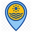 Sea Bay Placeholder Pin Pointer Gps Map Location Icon