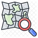 Sea navigation map  Icon