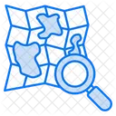 Sea navigation map  Icon