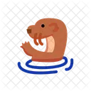 Sea Otter Marine Animal Ocean Icon