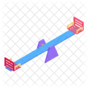 Seesaw Playground Balance Icon