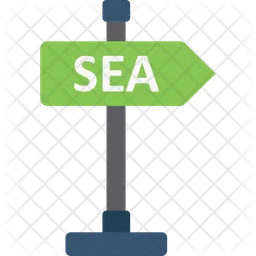 Sea Signboard  Icon