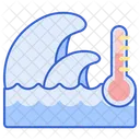 Sea Surface Temperature Temperature Water Temperature Icon