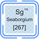 Seaborgium Periodic Table Chemistry Icon