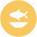 Seafood Fish Plate Icon