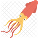 Squid Seafood Animal Icon