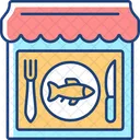 Seafood Restaurant Bar Icon