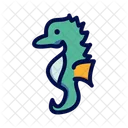 Seahorse Fish Marine Animal Icon