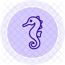 Seahorse Ocean Marine Icon