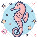 Seahorse Hippocampus Sea Creature Icon