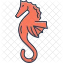 Seahorse Horse Sea Life Icon