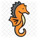 Seahorse Hippocampus Animal Icon