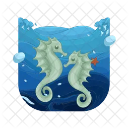 Seahorse pair  Icon